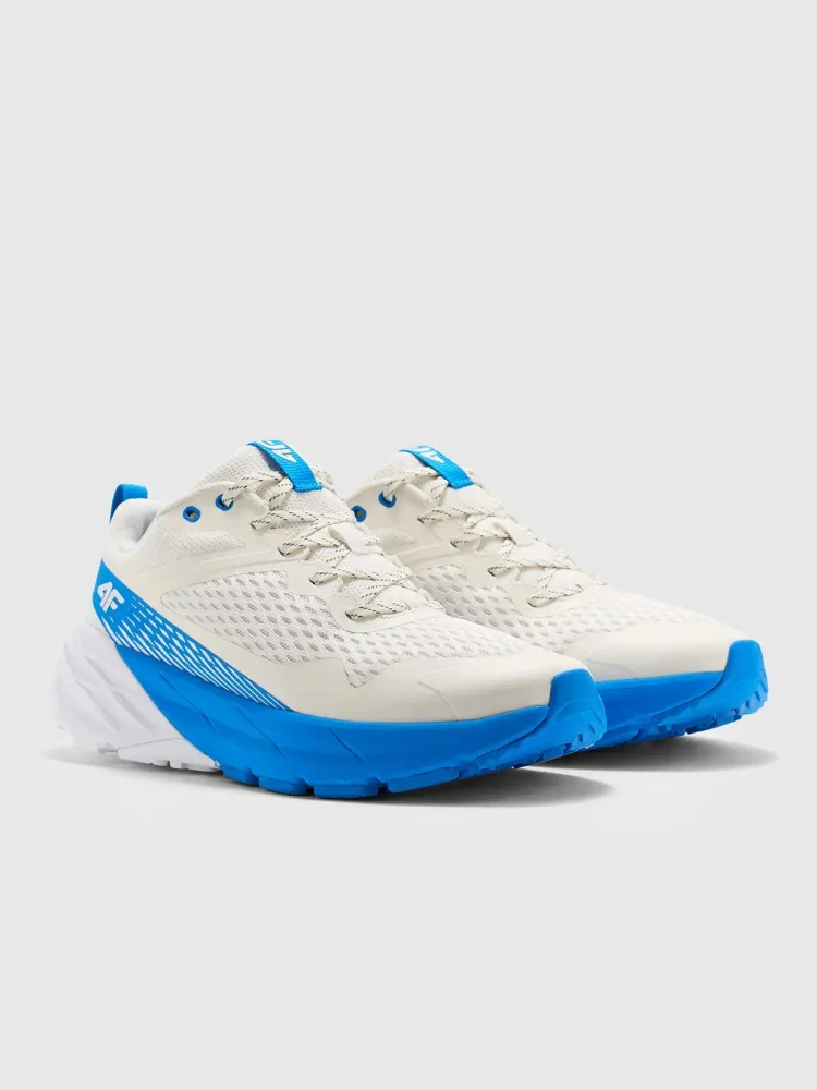 4F M037 Pánské trekové boty Speed Hiker Trail Running White/Blue