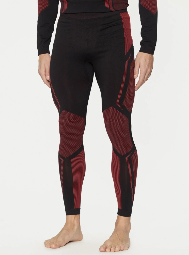 4F Pánské termo kalhoty Slim Fit 4FWAW24USEAM166 Red/Black