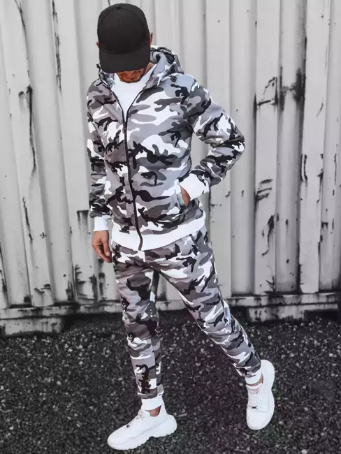 J.Style AX0621 CAMO tepláková souprava šedá