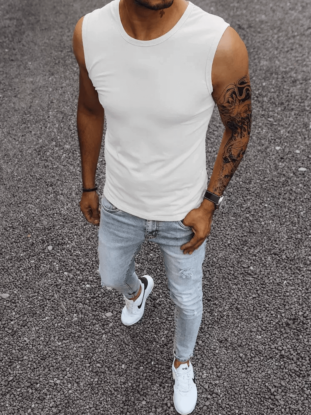 J.Style RX3491 pánské tričko bílé 