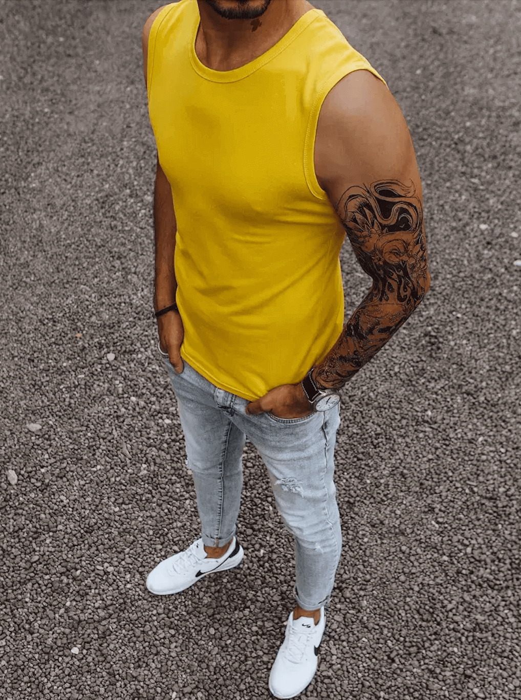 J.Style RX4920 pánské tričko žluté