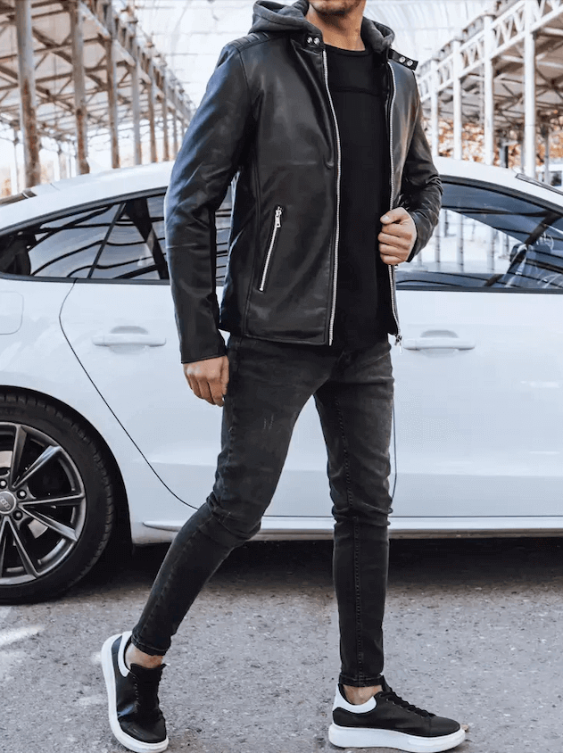 J.Style TX4277 pánská kožená bunda černá 2XL