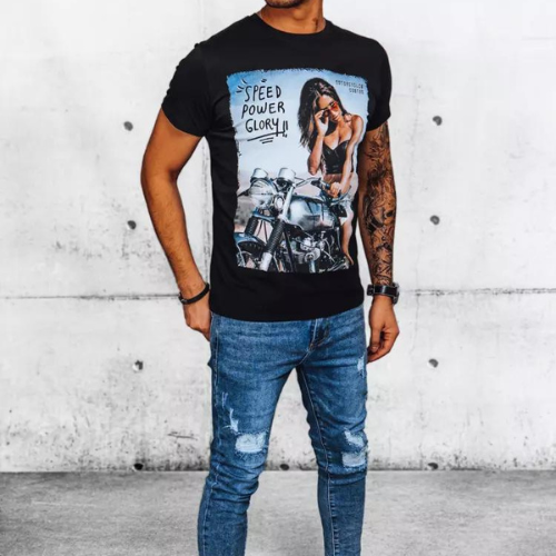 Daniel & Jones RX5051 pánské triko černé