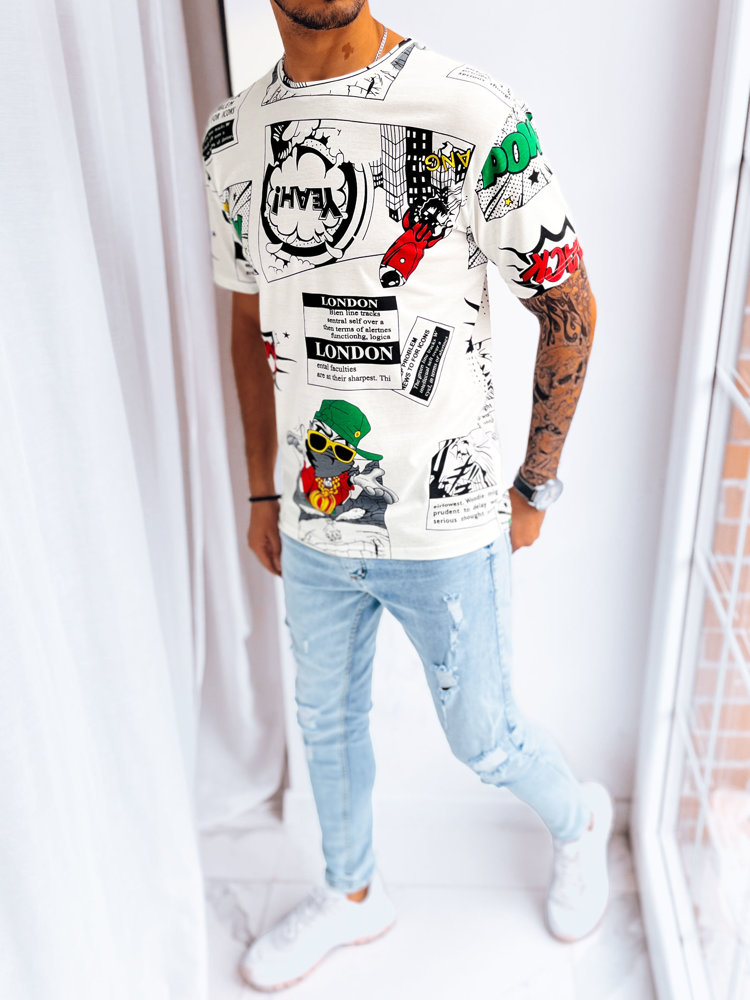 Bless RX5113 pánské triko bílé