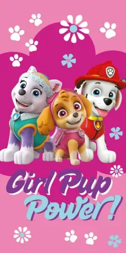 Carbotex Paw Patrol Girl BRM005907 plážová osuška růžová 70x140
