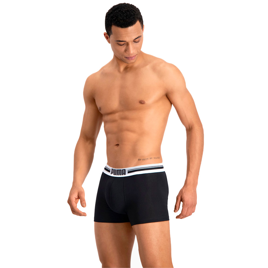 Puma Placed Logo 906519 03 Boxer 2 Pack černé