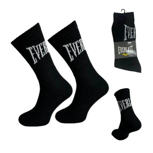 Everlast 753383 Sport Socks 2 Pack černé