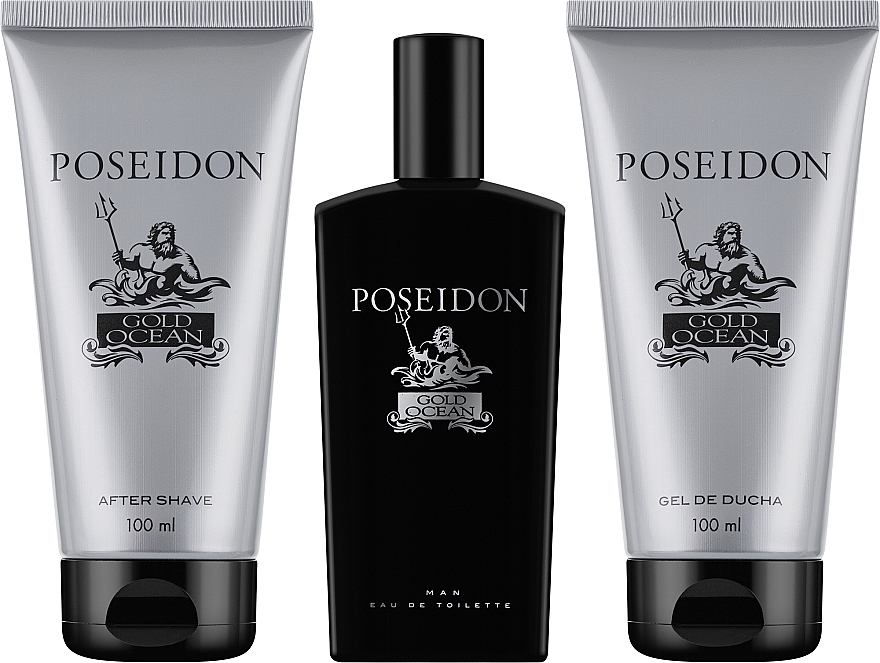 Poseidon Gold Ocean pánská sada EDT 100 ml + LOT 100 ml + SH/GEL 100 ml