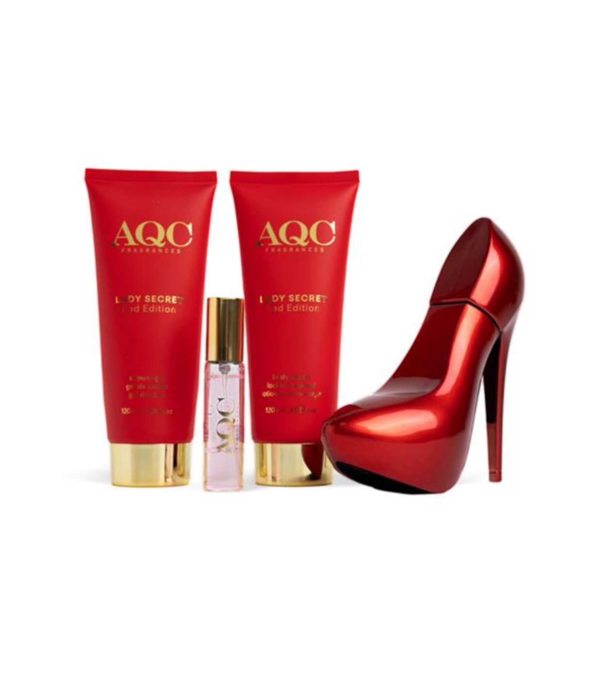 Aquarius Cosmetic Lady Secret Red EDT 100 ml/15 ml + SG 120 ml TM 120 ml