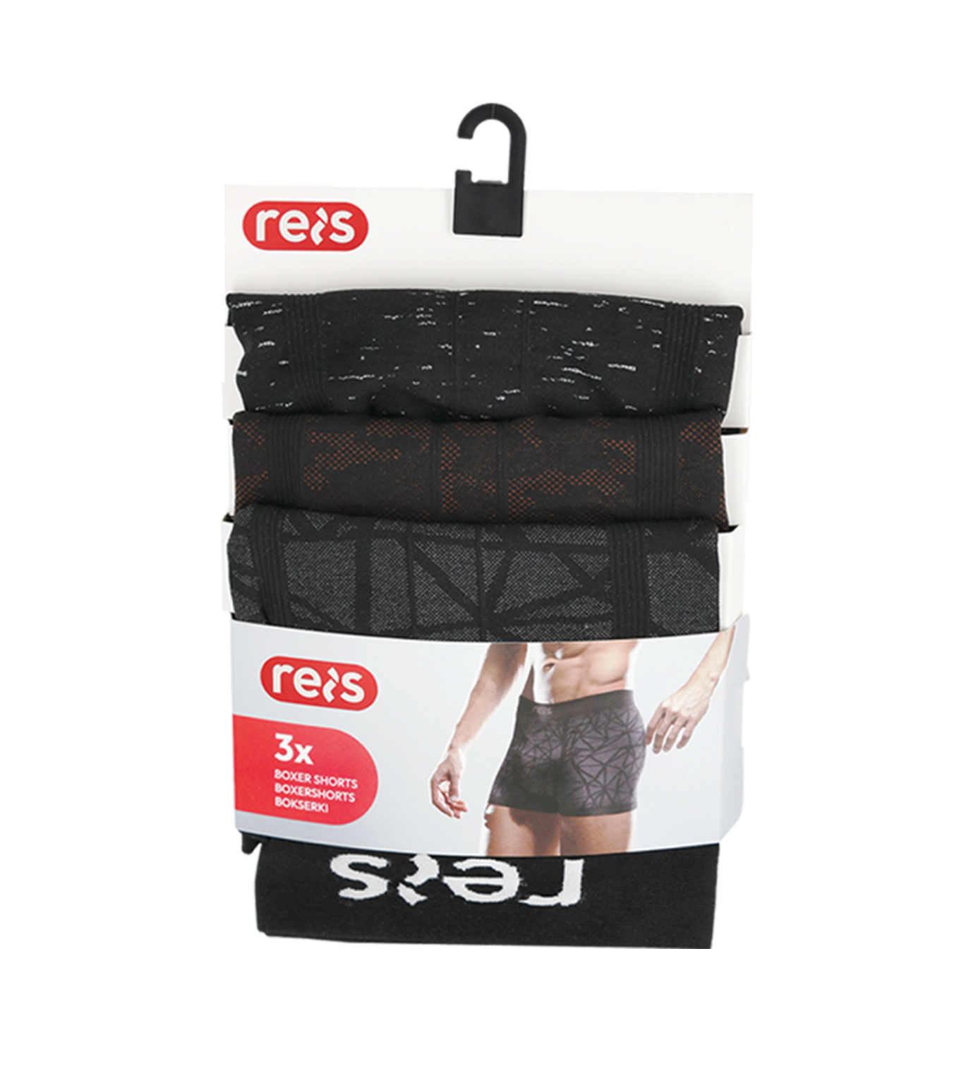 Reis UP BOXBIT Boxer 3 Pack barevné