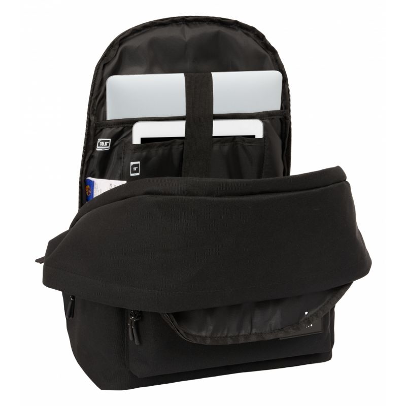 Safta FC Barcelona Sports with Laptop Backpack černý 25l