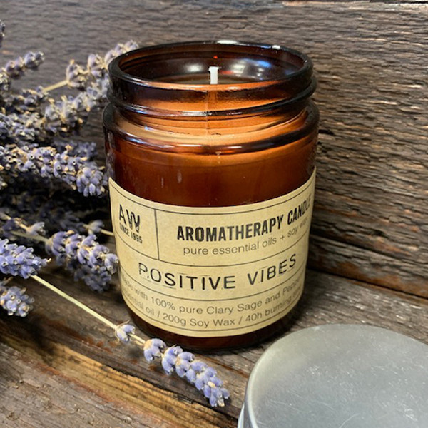 Ancient Wisdom Aromaterapeutická Sójová Svíčka - Pozitivní Vibrace 200g