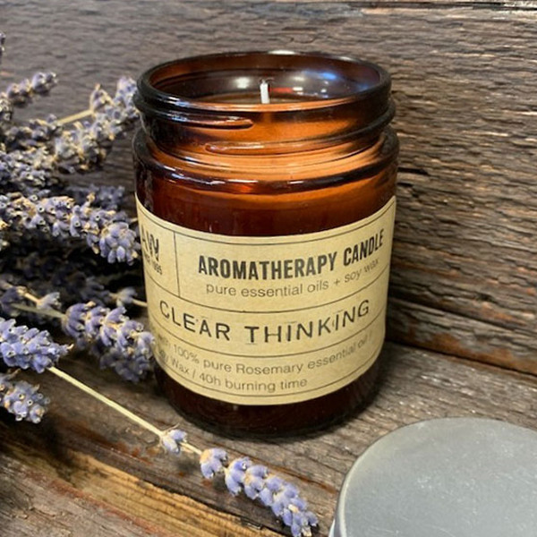 Ancient Wisdom Aromaterapeutická Sójová Svíčka - Jasné Myšlení 200g