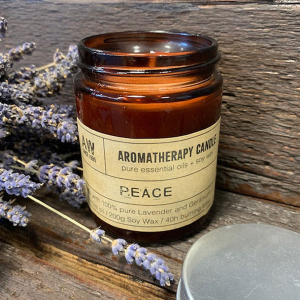 Ancient Wisdom Aromaterapeutická Sójová Svíčka - Mír 200g