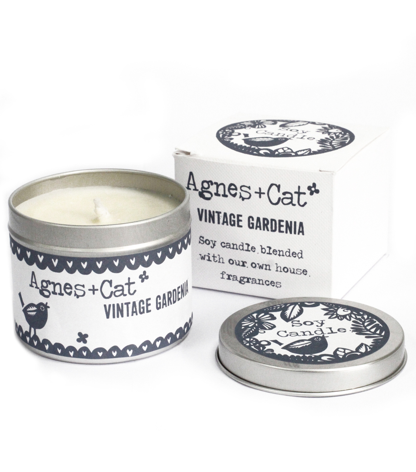 Ancient Wisdom Svíčka v Plechovce - Dárkové Balení - Vintage Gardenia 200g
