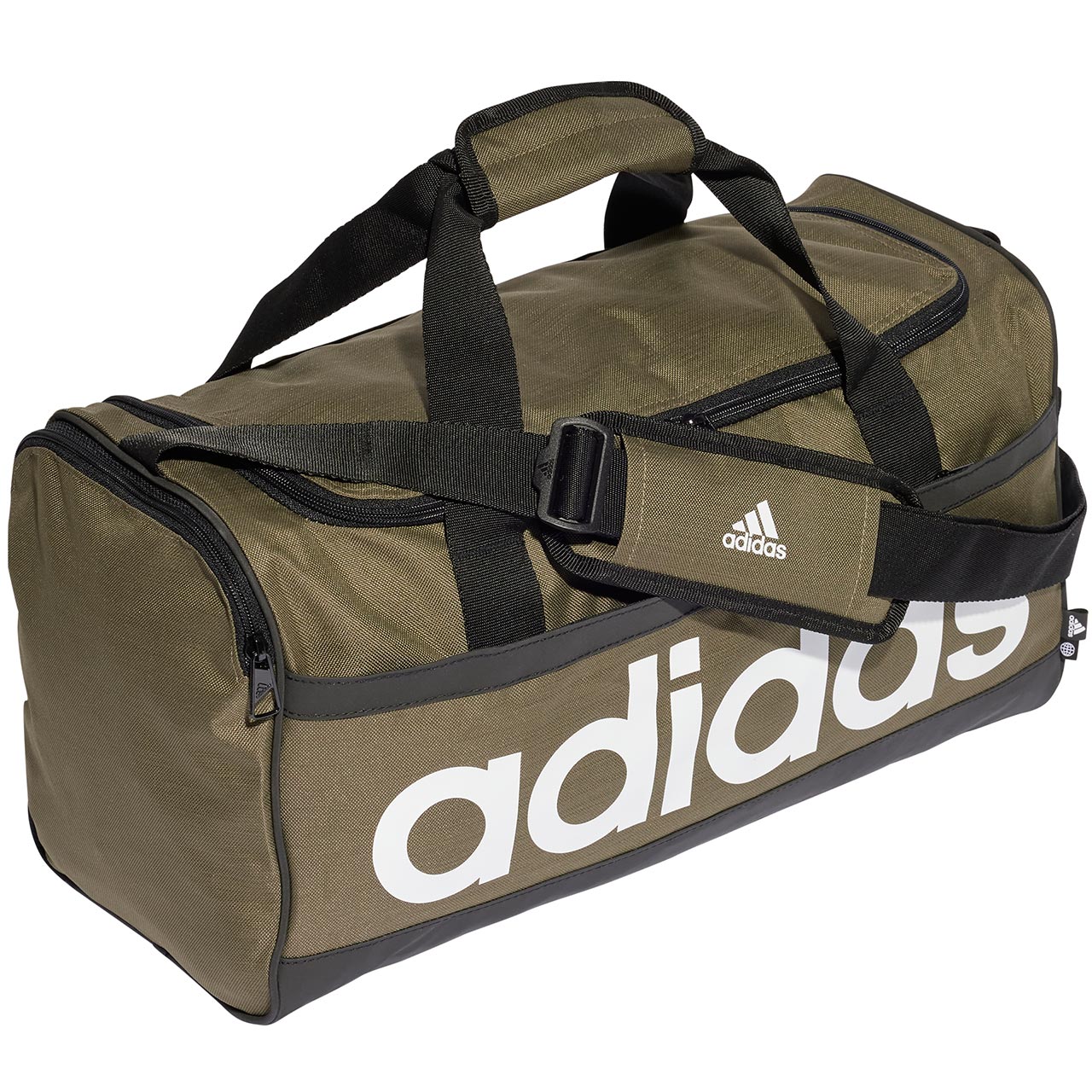 Adidas Essentials Linear Duffel Medium HR5350 Bag Green 39l