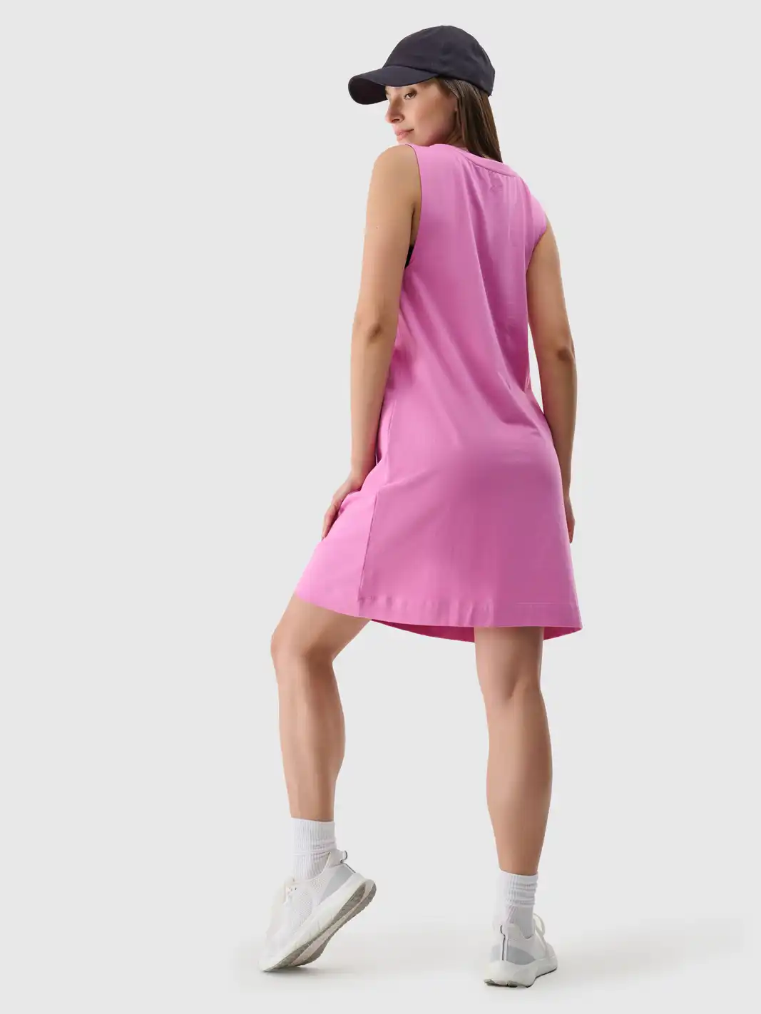 4F sportovní šaty 4FWSS25TDREF138 růžové