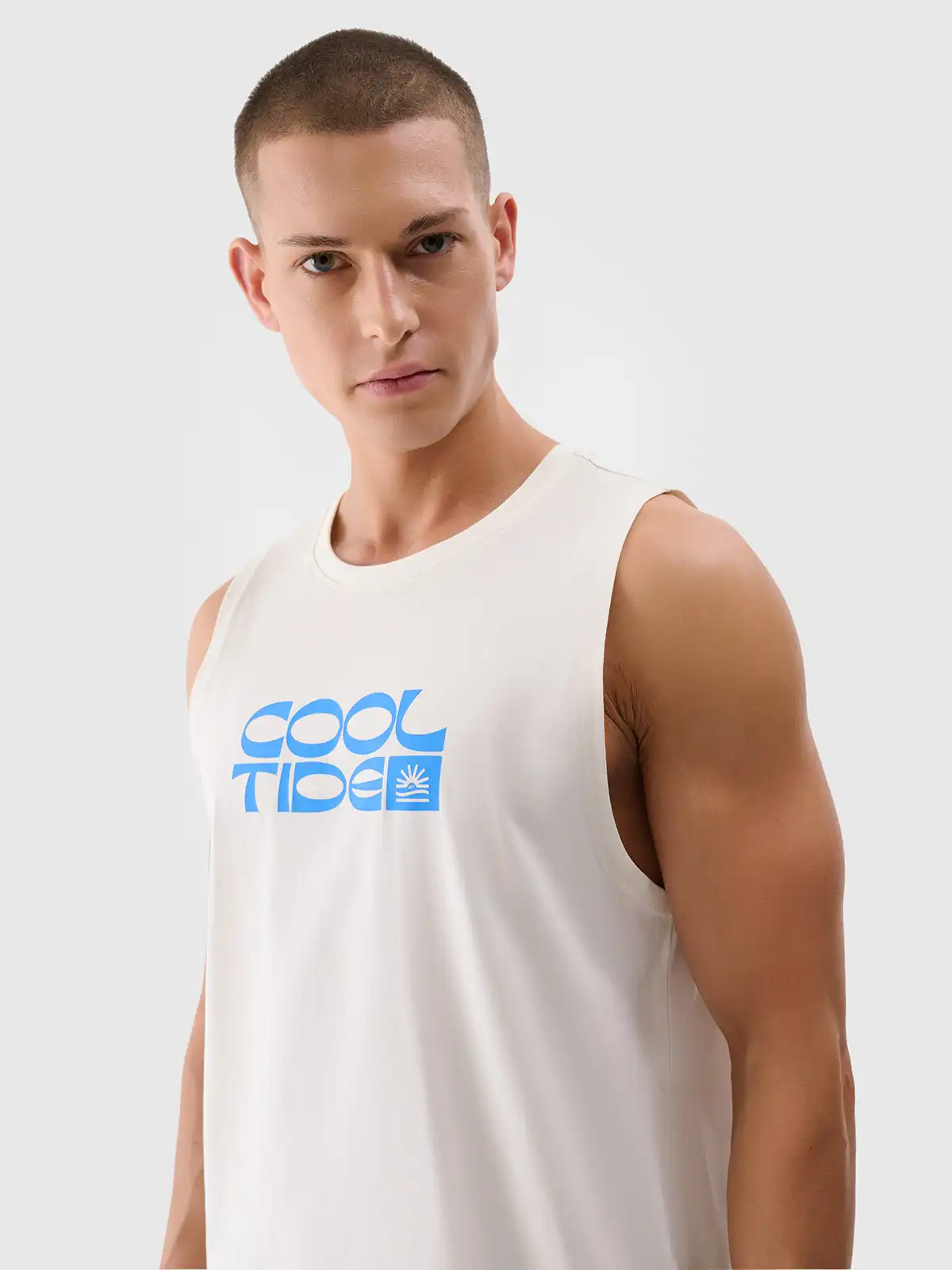 4F pánské tílko 4FWSS25TSLEM123 Bílá