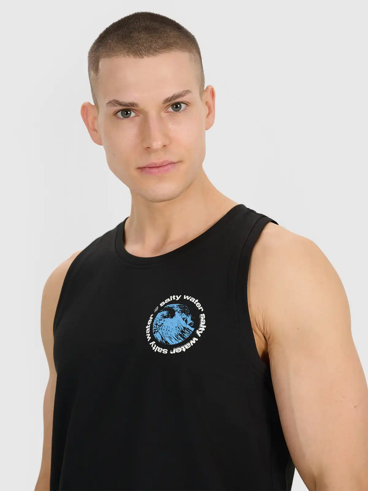 4F pánské tílko 4FWSS25TSLEM122 černé