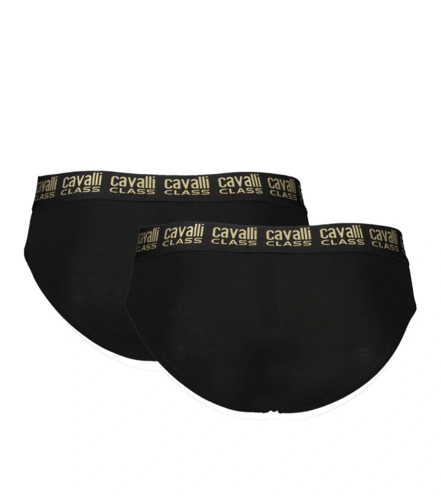Cavalli Class QXO01DJD003 Slip 2 Pack Black