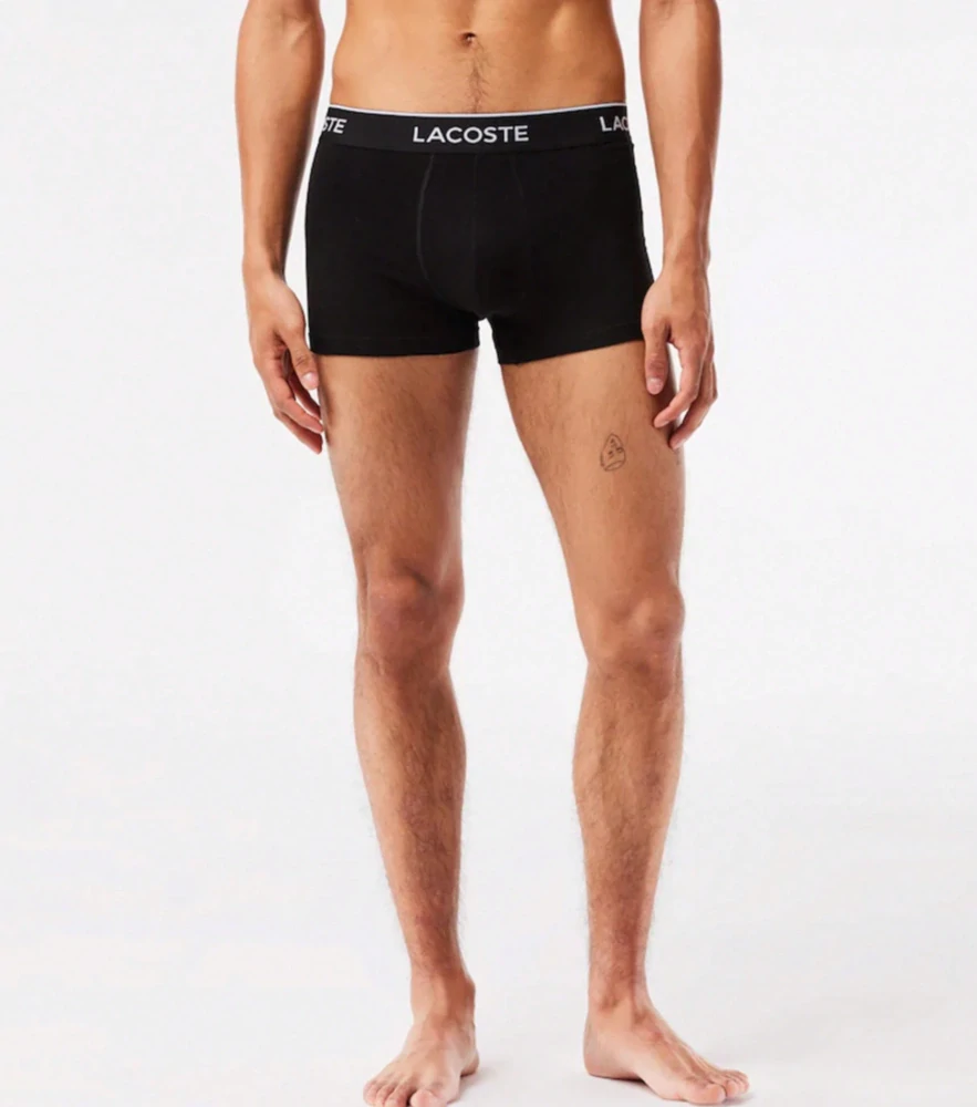 Lacoste 5H1300 Boxer 3 PACK černé