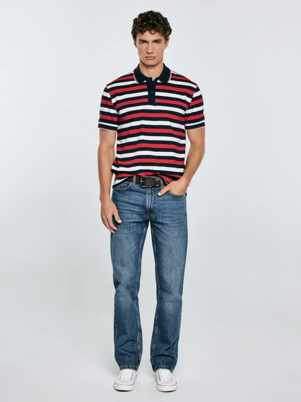Big Star SEULIR 603 Pánské Polo tričko Red