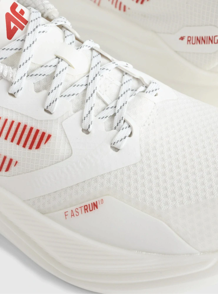 4F U200 Nízké běžecké boty Flow Run 1.0 White