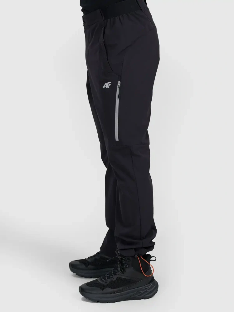 4F Pánské trekingové kalhoty z rychleschnoucí tkaniny 4FWSS26TFTRM1326 Black