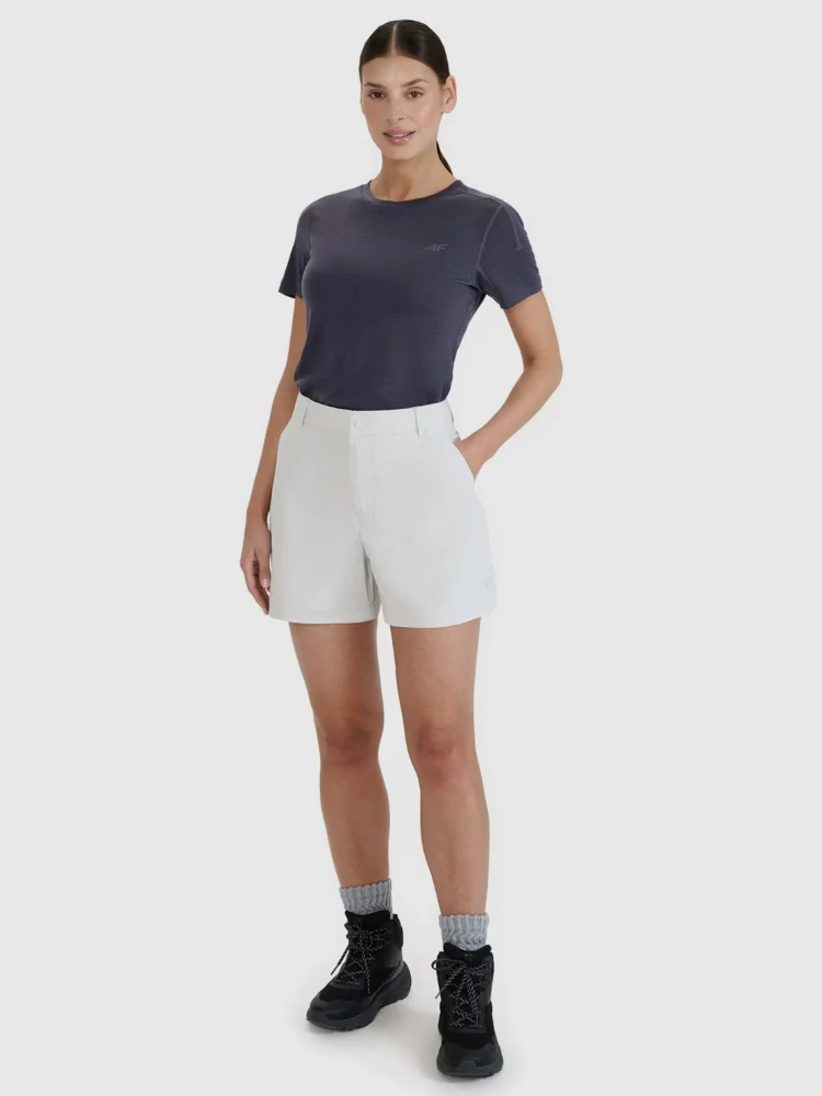 4F Dámské rychleschnoucí tréninkové kraťasy 4FWSS25TFSHF0994 Grey