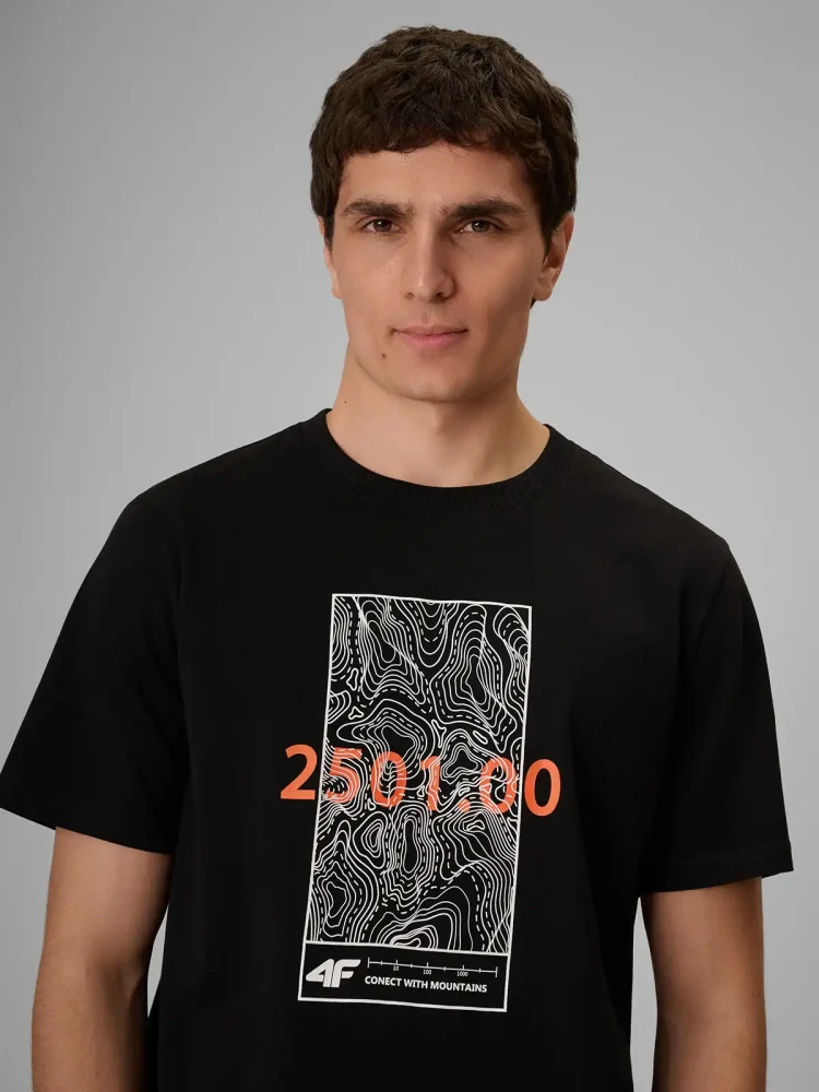 4F Pánské tričko 4FWAW26TTSHM3571 Black