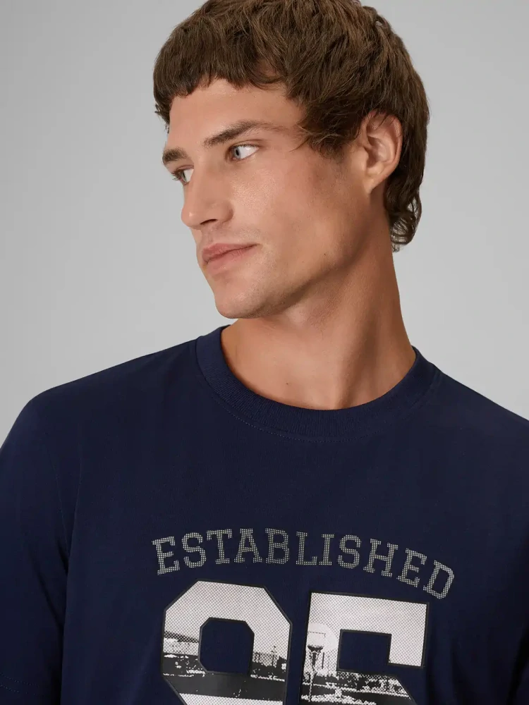 4F pánské tričko 4FWAW26TTSHM3570 Navy Blue