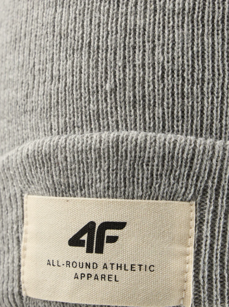 4F zimní čepice unisex 4FWAW24ACAPU431 Grey