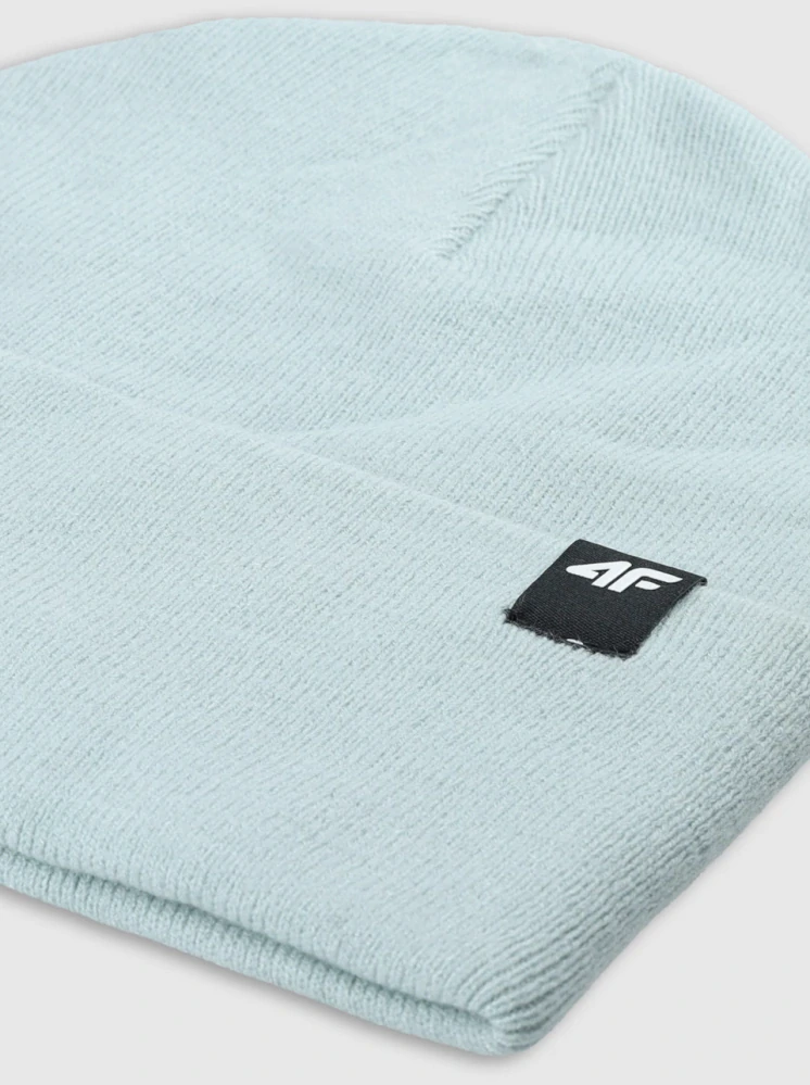 4F Unisex zimní čepice 4FWAW24ACAPU512 Turquoise