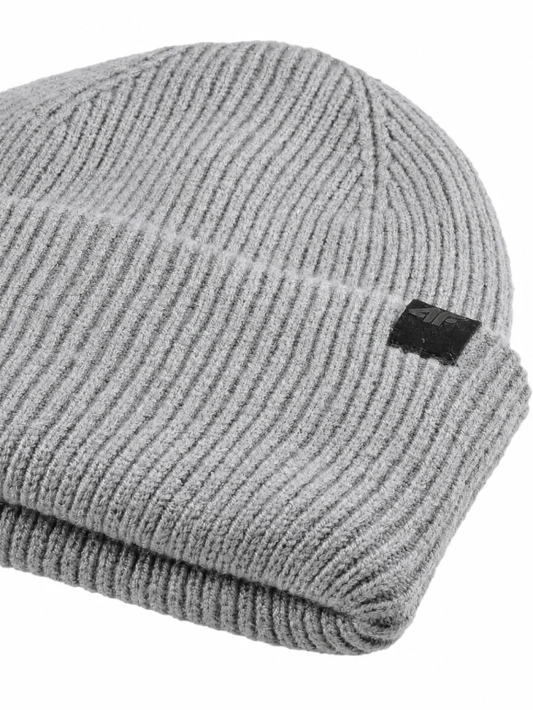 4F Unisex zimní čepice 4FWAW24ACAPPU511 Grey