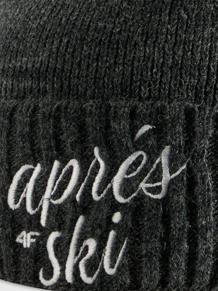 4F Dámská zimní čepice APRES SKI  4FWAW26ACAPF0842 Black