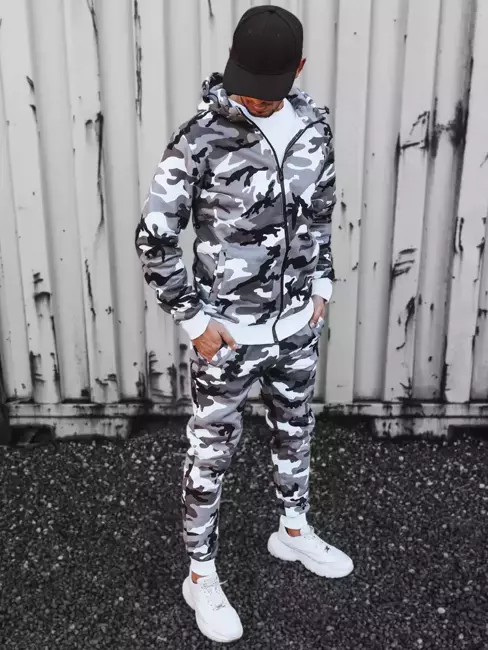 J.Style AX0621 CAMO tepláková souprava šedá