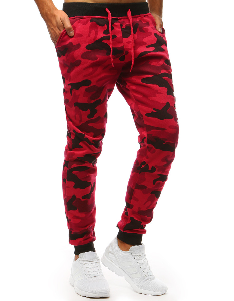 J.Style UX3516 tepláky CAMO červené