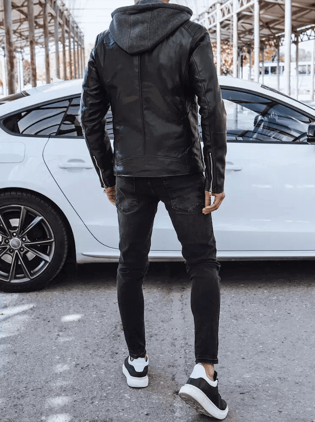 J.Style TX4277 pánská kožená bunda černá 2XL
