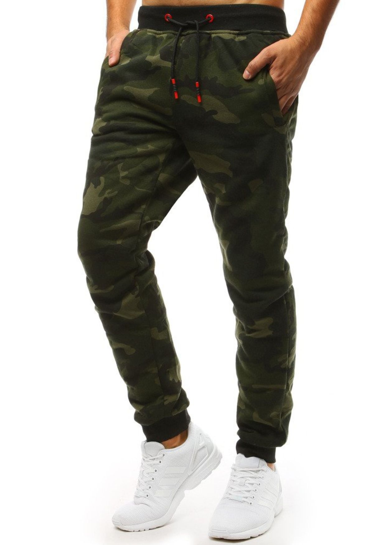 J.Style UX1469 pánské tepláky Camo zelené