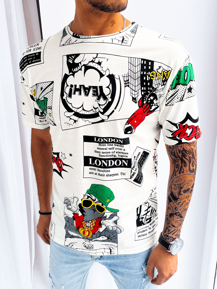 Bless RX5113 pánské triko bílé