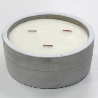 Ancient Wisdom Sojová svíčka v betonu Patchouli a Tmavý Jantar 900g