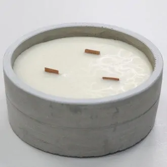 Ancient Wisdom Sojová svíčka v betonu Vanilka a Pomeranč 900g
