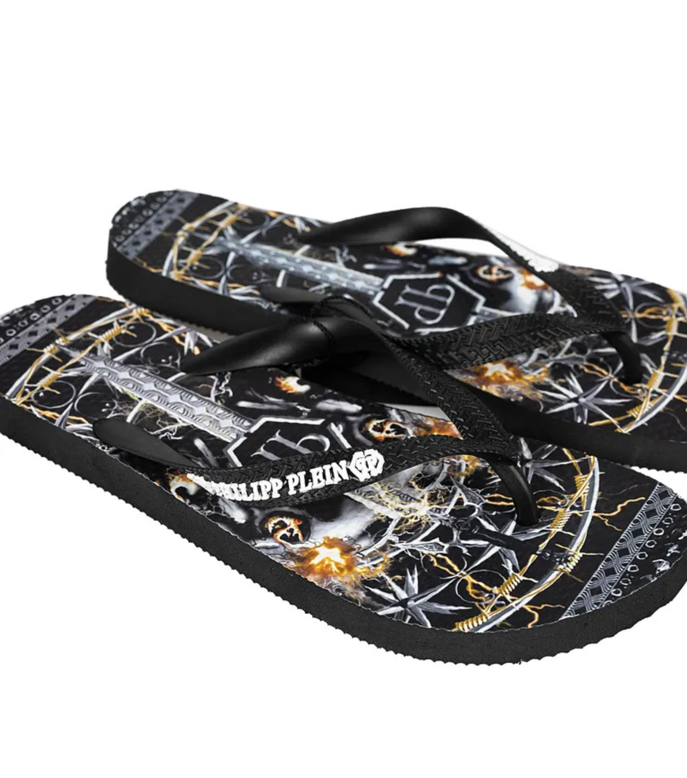 Philipp Plein BRD 90199 žabky Black 42/43