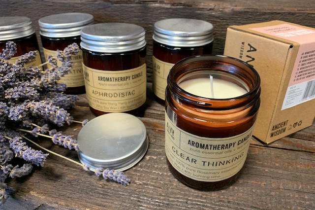 Ancient Wisdom Aromaterapeutická Sójová Svíčka - Jasné Myšlení 200g