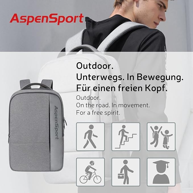 Aspensport AS-B96 Backpack Gray 24,5l