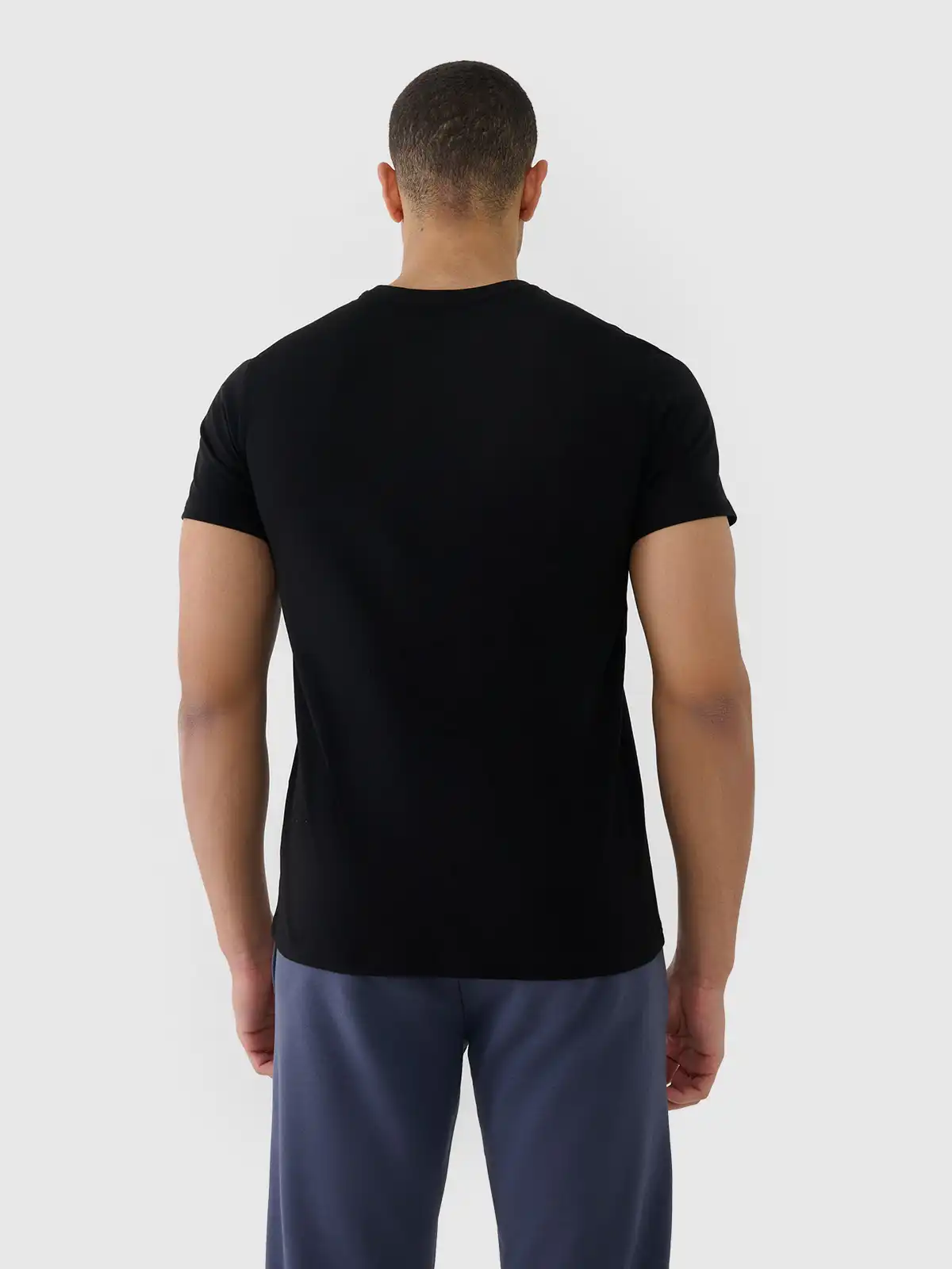 4F Pánské tričko 4FWSS25TTSHM2004 černé