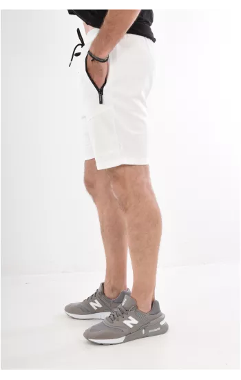 Giani 5 JK9520-2 pánské šortky bílé