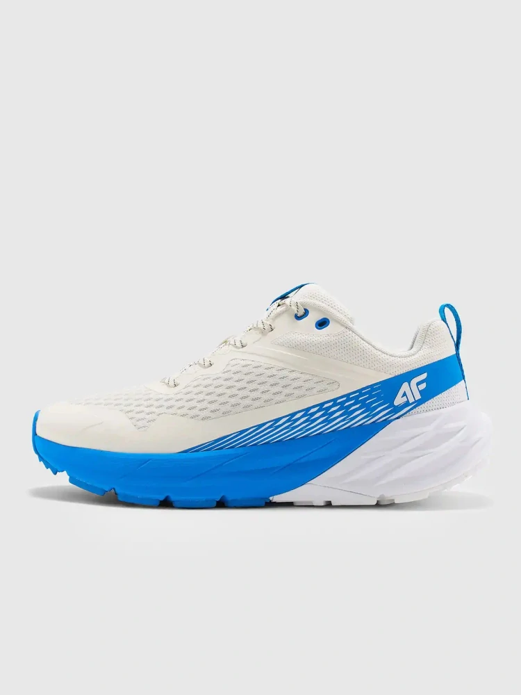 4F M037 Pánské trekové boty Speed Hiker Trail Running White/Blue