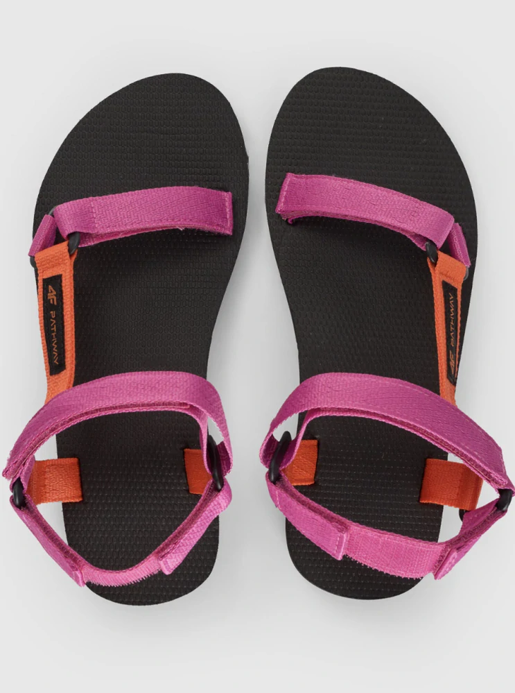 4F F054 Dámské sendvičové sandály Pink
