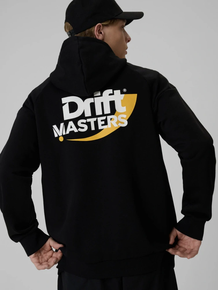 4F x Drift Masters Unisex Mikina regular s kapucí 4FSSS26TSWSU2847 Black